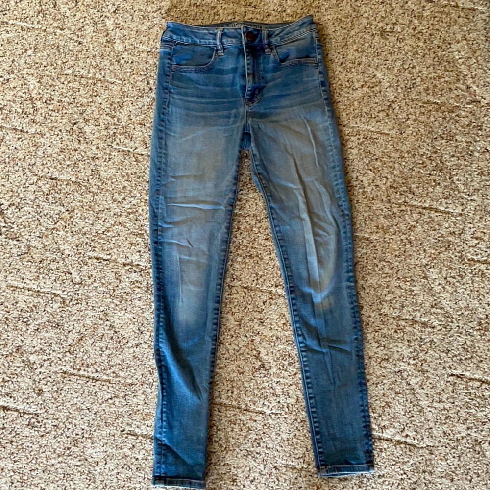 AEO Super Stretch Hi-Rise Jeggings Sz 4 Regular